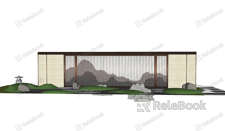 New Chinese style landscape wall model