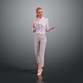 modern woman figure beautiful girl 3d model