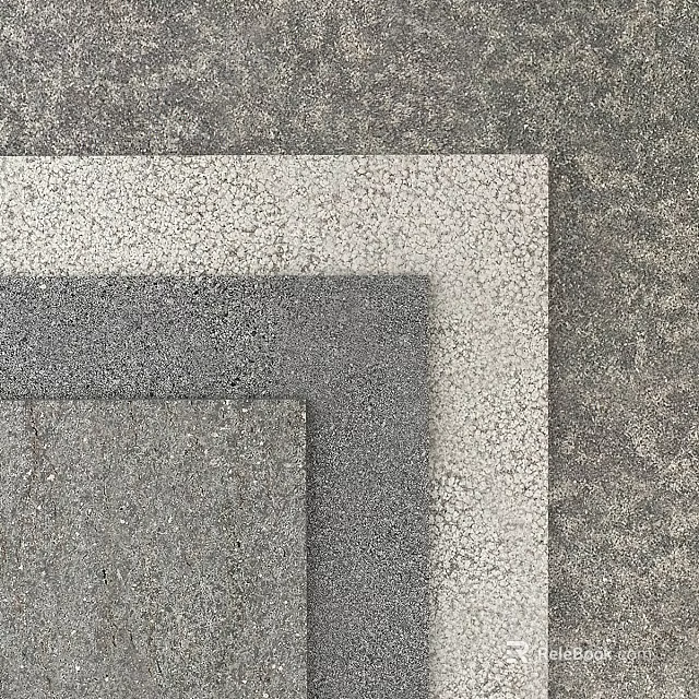 Textured Floor Tiles With Varied Colors And Patterns 3d model