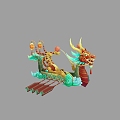 Dragon Boat Festival Dragon Boat Dragon Boat Mount 3d model