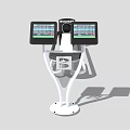 Modern Fitness Equipment Featuring Standing Smart Screens and FitnessPro15 Treadmill with Digital Displays