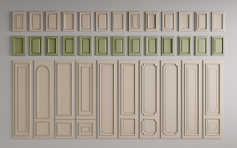 Jianou cabinet door wall panel 3d model