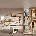 Pet Shop With Wooden Cat Trees Cozy Cat Beds And Playful Cat Accessories