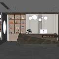 Modern Front Desk Bar 3d model