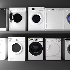 Modern Washing Machine Washing Machine Home Appliances 3d model
