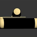 Elegant Gold And Black Pen With Decorative Design And Shiny Metallic Finish