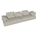 Modern double sofa 3d model
