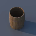 Vintage Rustic Wooden Barrel Decorative Ornament Set for Home Tabletop Decoration