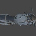 Suzuki SV650s motorcycle 3d model