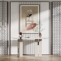 Modern End Desk 3d model