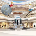 Space Station Rocket Device Stage Planet Space Rocket Landing Cabin Moon Missile Stage 3d model