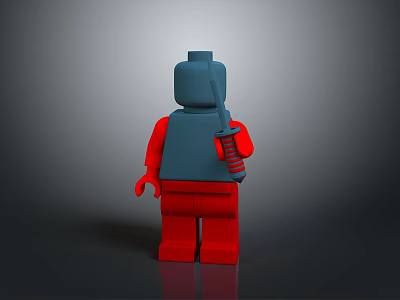 LEGO Doll Red Space Suit 3d model LEGO Doll Red Space Suit 3d model