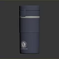 Blue Stainless Steel Vacuum Insulated Mug With Leak Proof Lid And Textured Surface