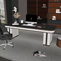 Desk and chair combination 3d model