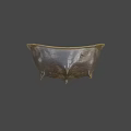 Horseshoe Crab With Brown Shell And Unique Body Structure Against Blue Sky
