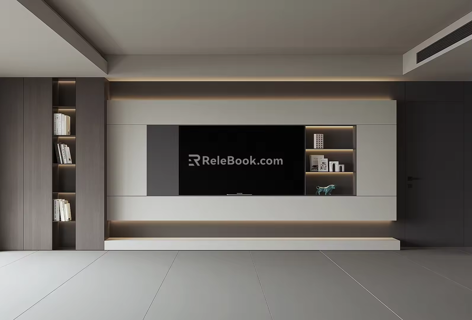 TV background wall 3d model