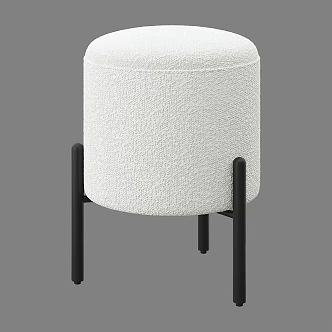 Modern Simple Low Stool 3d model