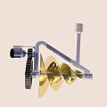 Industrial Equipment With Precision Metal Gear Turbine Blade And Mechanical Shaft