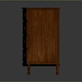 Traditional Wooden Entryway Cabinet Sideboard With Multiple Drawers And Metal Handles Design