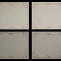 Decorative Lines Frame Design With Ornate Patterns For Square Decorative Panels 3d model