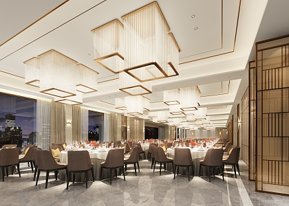 Modern Ballroom East Teng Hotel 3rd Floor 3d model