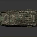 Military Camouflage Armored Tank Exterior Design With Turret And Heavy Tracks