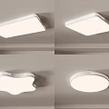 Modern Ceiling Lights With Various Shapes For Home Interior Illumination 3d model