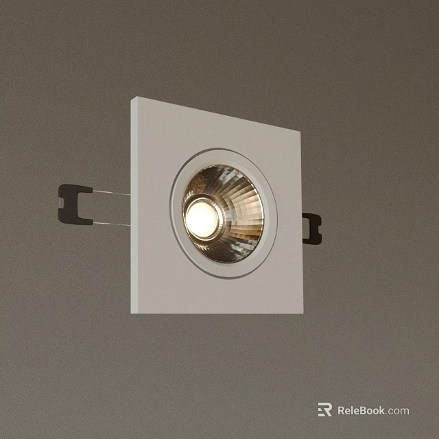 LED Downlight Spotlight Square White Design Ceiling Mounted Modern Bright Illumination 3d model