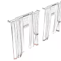 Modern Curtains With Sheer Fabric And Tiebacks For Window Decoration