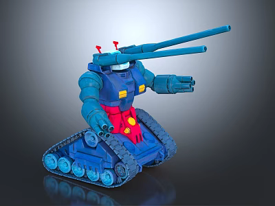 Cartoon Tank Modern Tank 3d model