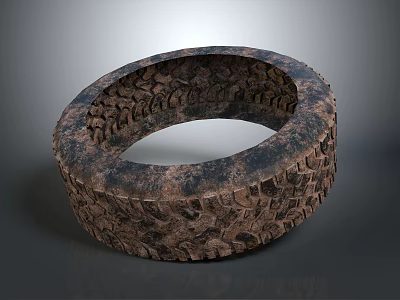 Car Tire With Deep Tread Pattern And Durable Rubber Material For Vehicle Use 3d model