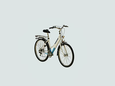 Comfortable City Bicycle with Adjustable Seat Durable Tires and Lightweight Frame 3d model
