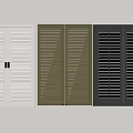 Modern venetian blinds shutter door panel shutter door cabinet door shutter 3d model