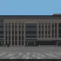 Modern China Mobile Office Building Exterior With Glass Curtain Wall Stone Facade And Spacious Plaza
