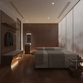 Spa Sauna Interior Design With Wooden Walls Massage Beds And Ambient Lighting