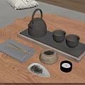 Tea Set Teapot Teacup Tea Tray Tea Set Tea 3d model