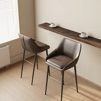 Modern Bar Chair Combination Bar Chair 3d model