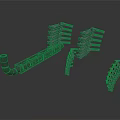 Industrial Metal Mechanical Equipment With Pipe Fittings And Support Structures