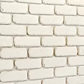 White Brick Wall Featuring Smooth Texture And Classic Architectural Design 3d model
