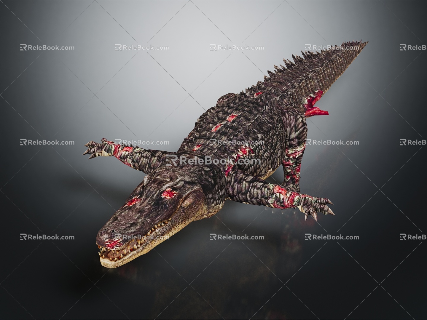 Modern Crocodile Alligator Alligator 3d model