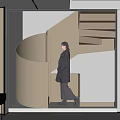 Modern Staircase 3d model