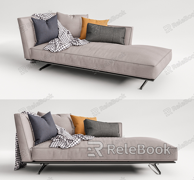 Modern chaise longues model