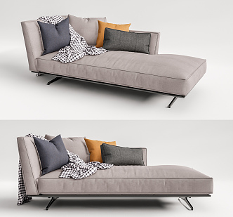 Modern chaise longues 3d model