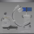 Mobile AXIOM C arm X ray System With Display Monitor And Control Console