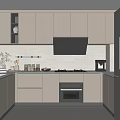 Modern Kitchen Interior Design With Light Wood Cabinets Black Appliances And White Countertop