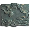 Modern Abstract Wall Decor With Wavy Relief Texture And 3D Artistic Design 3d model