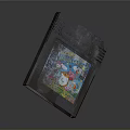 Vintage Game Cartridge With Colorful Cartoon Characters And Classic Retro Design