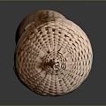 Handmade Woven Storage Basket With Lid For Organizing Items In Natural Design