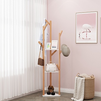 Modern Hanger Coat Rack 3d model