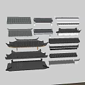 Roof Garden Design With Various Traditional Tile Styles And Architectural Features